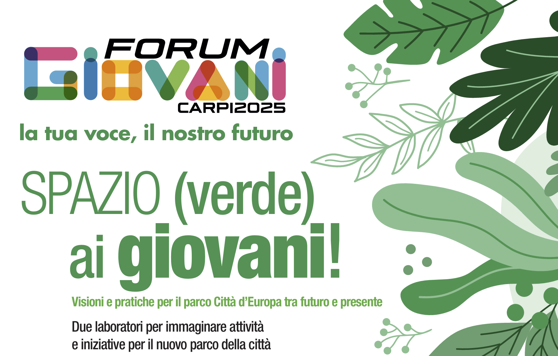 Spazio (verde) ai giovani: Carpi lancia la sfida per il parco Città d’Europa